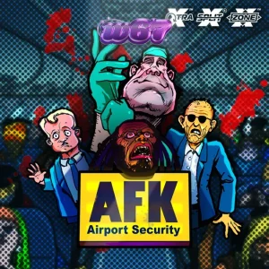 Tampilan visual slot AFK Airport Security dengan elemen bertema bandara